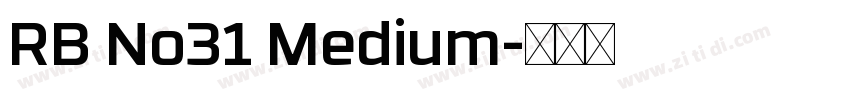 RB No31 Medium字体转换